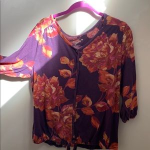 Flowered blouse